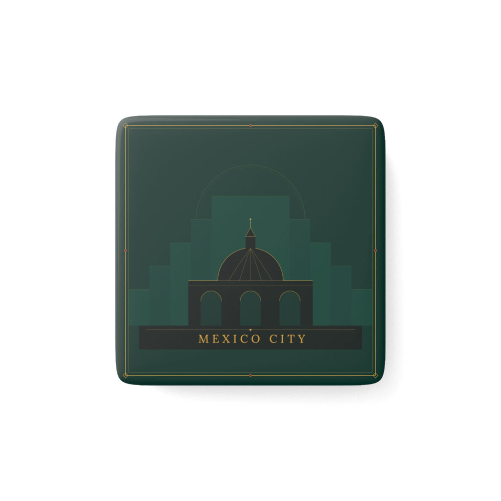 Mexico City Art Deco Porcelain Magnet