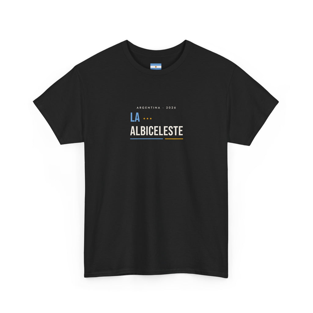 T-Shirt — "La Albiceleste" Minimalist Football Fan Tee