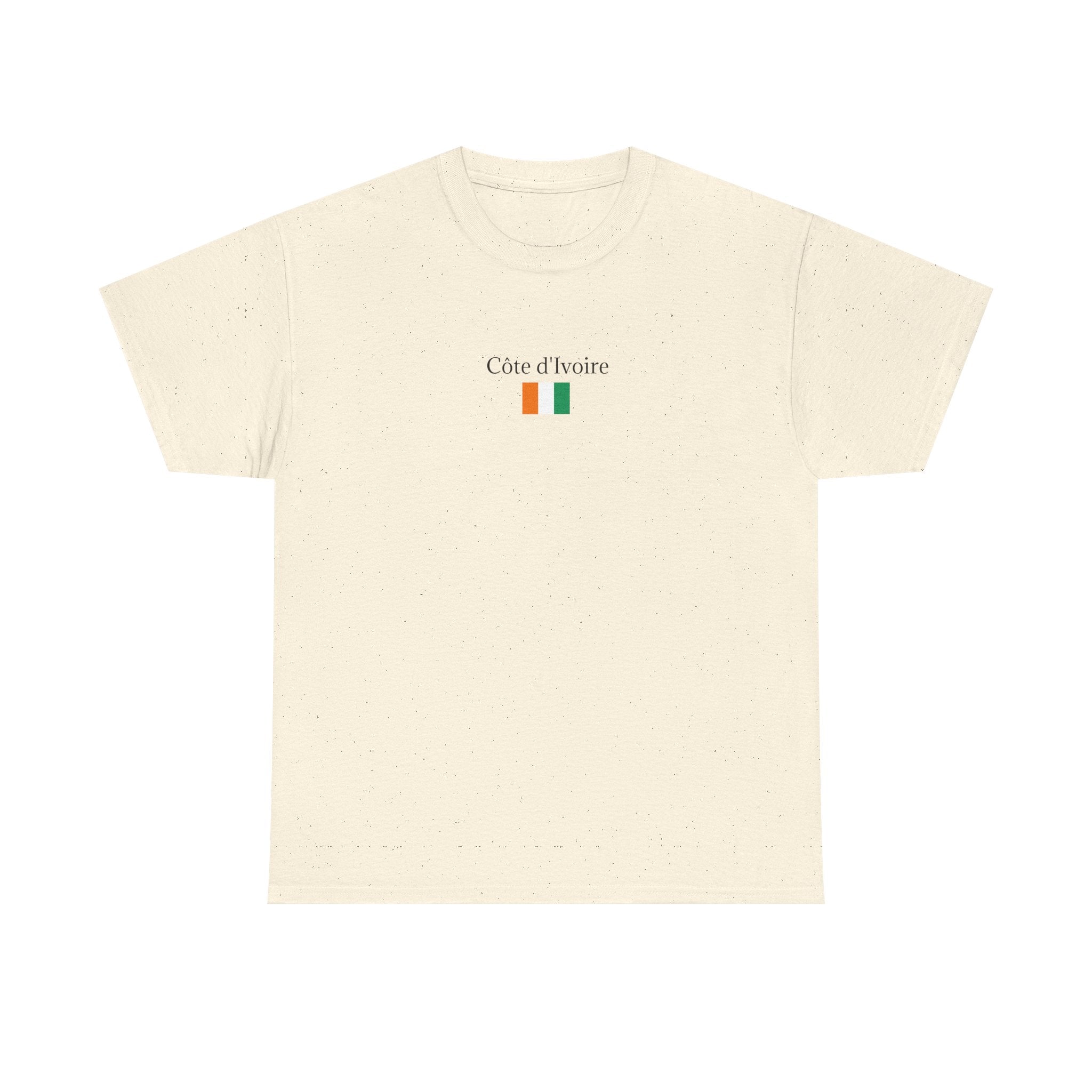 Côte d’Ivoire Flag Graphic Tee — Small Chest Logo Ivorian Pride T-Shirt