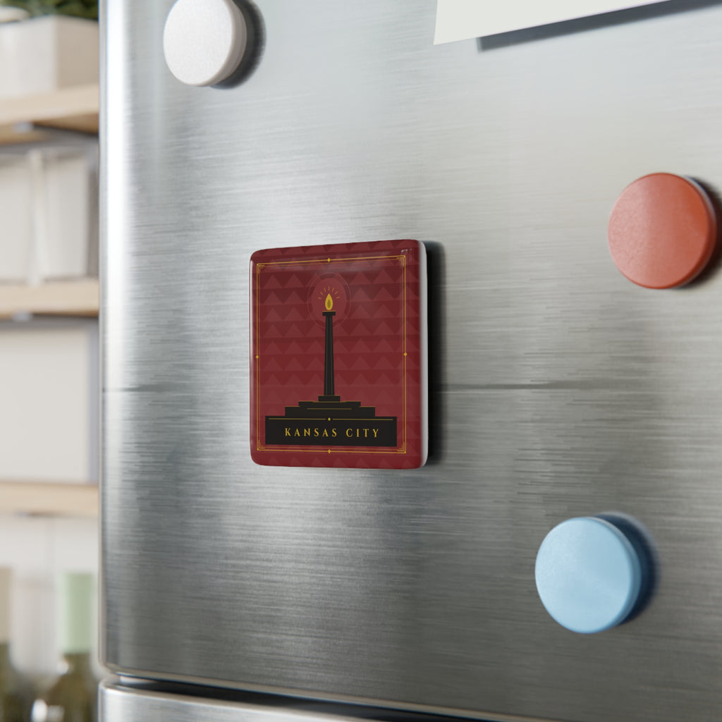 Kansas City Art Deco Porcelain Magnet