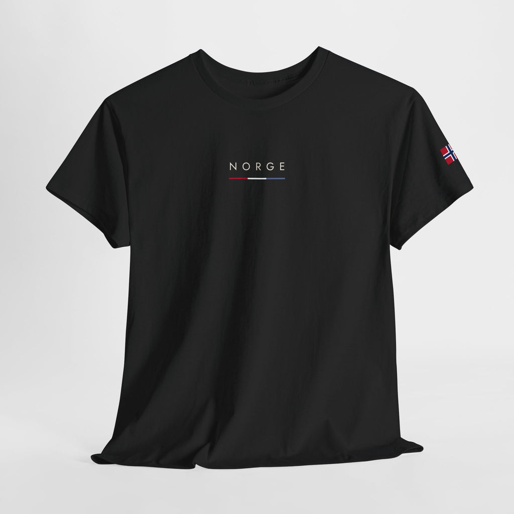 Norge Minimalist Tee — Scandinavian Norway Flag T-Shirt
