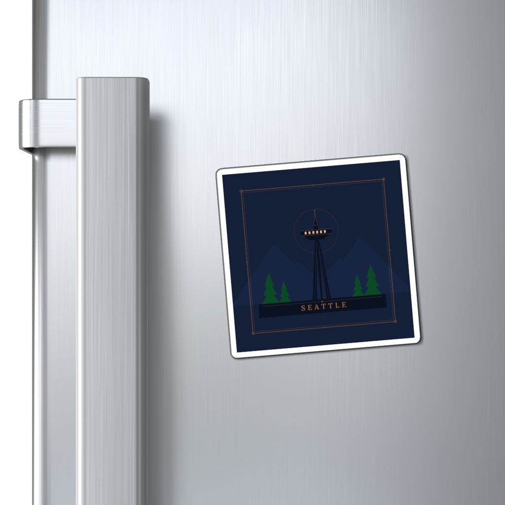 Seattle Art Deco Fridge Magnet