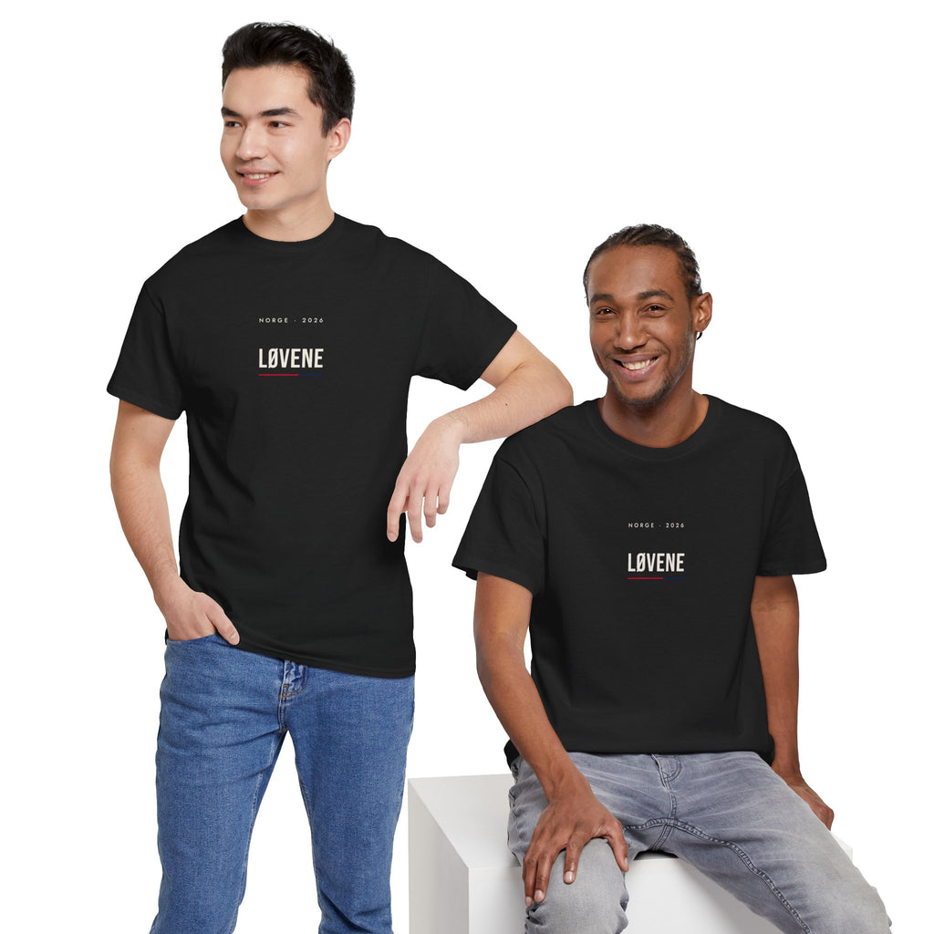 Minimalist 'Lovene' Graphic Tee —Norway Typography T-Shirt