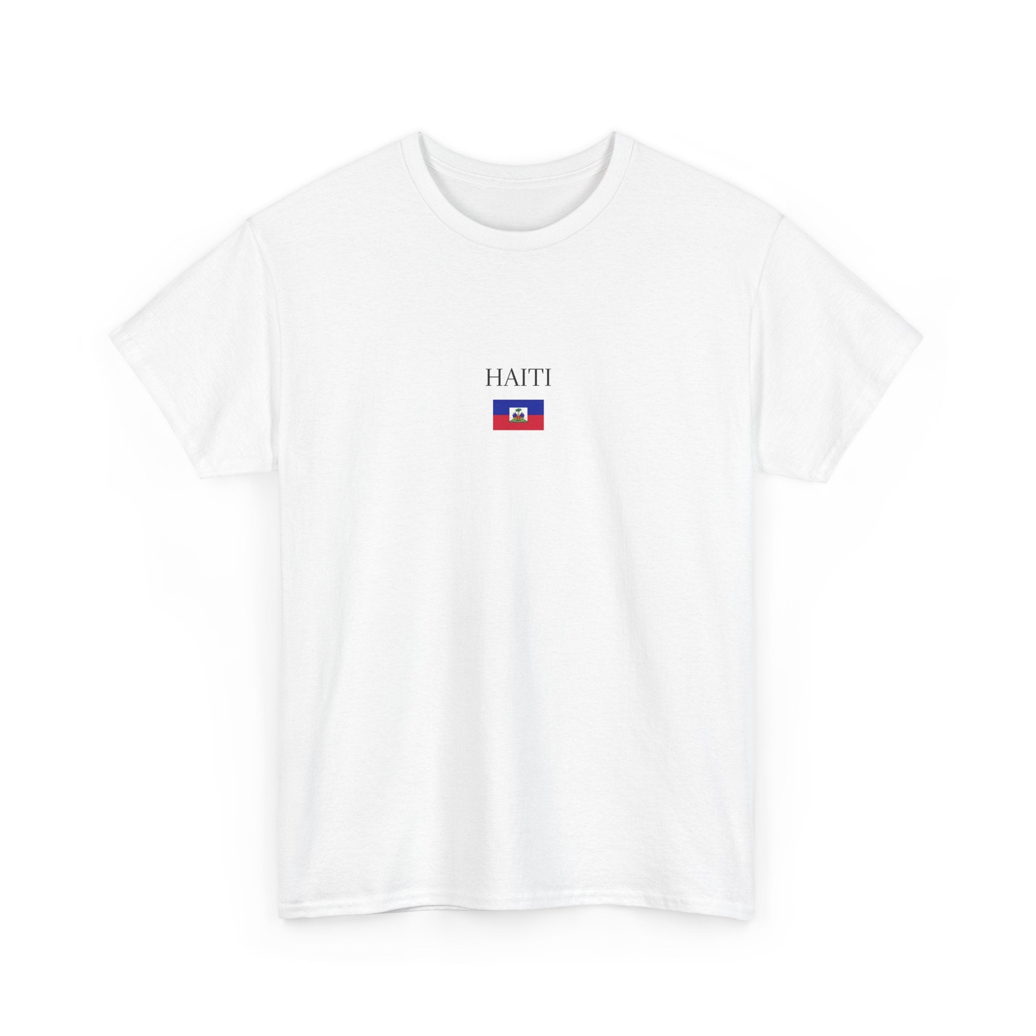 Haiti Flag Tee — Minimalist Haitian Pride T-Shirt