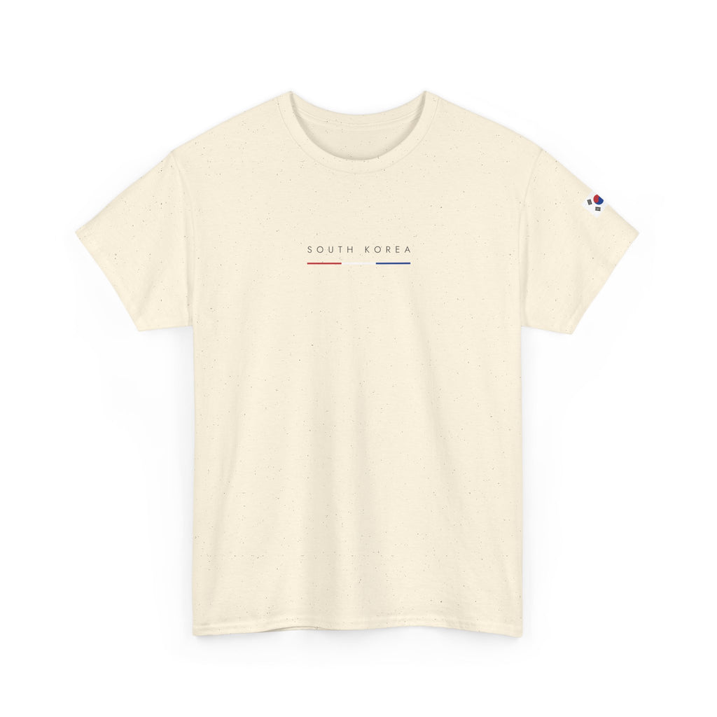 South Korea Minimalist Tee — Small Korean Flag & "South Korea" Text