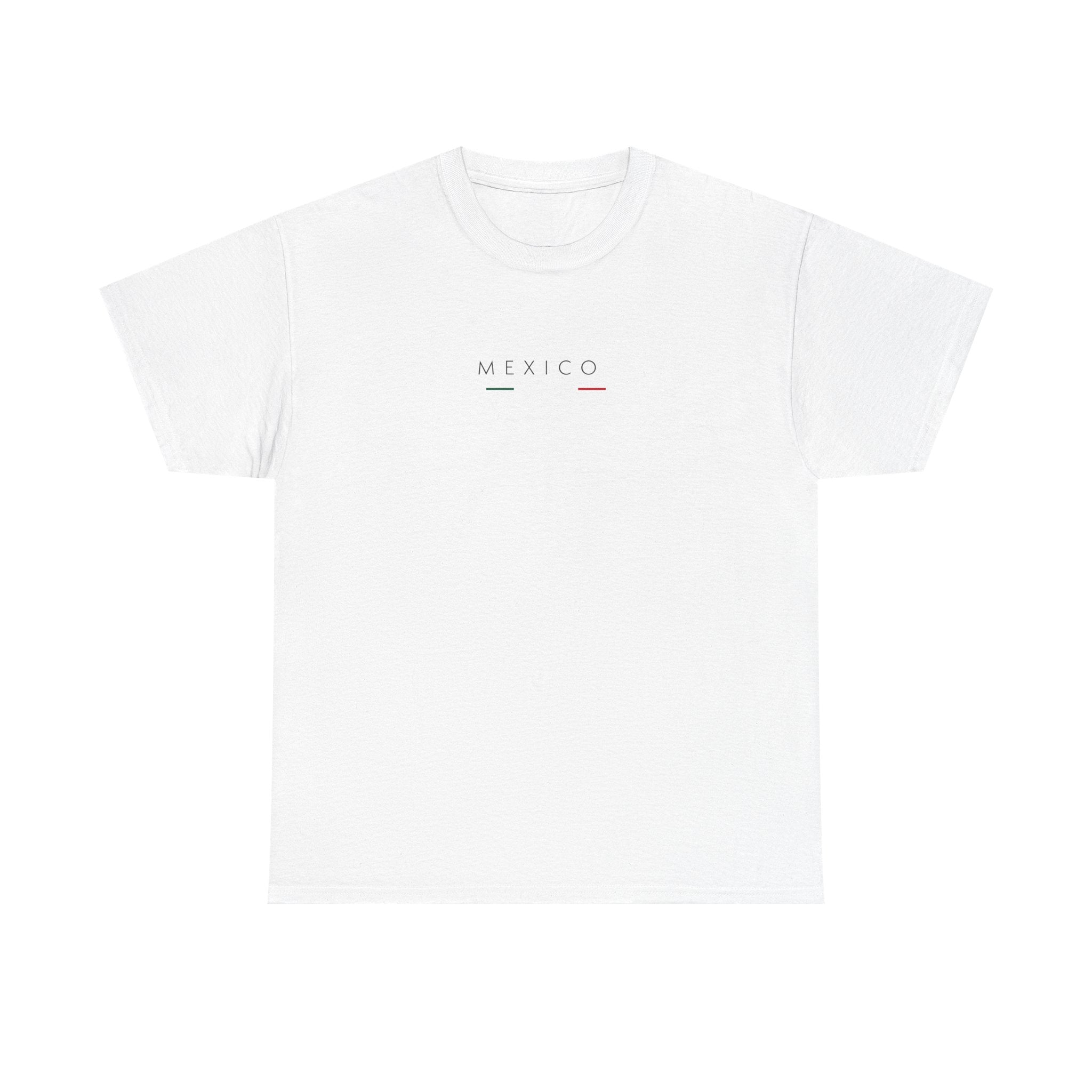 Mexico Flag T‑Shirt — Minimalist Mexico Tee with Small Flag