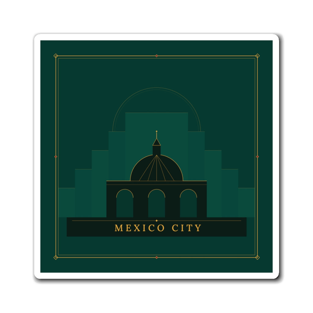 Mexico City Art Deco Fridge Magnet
