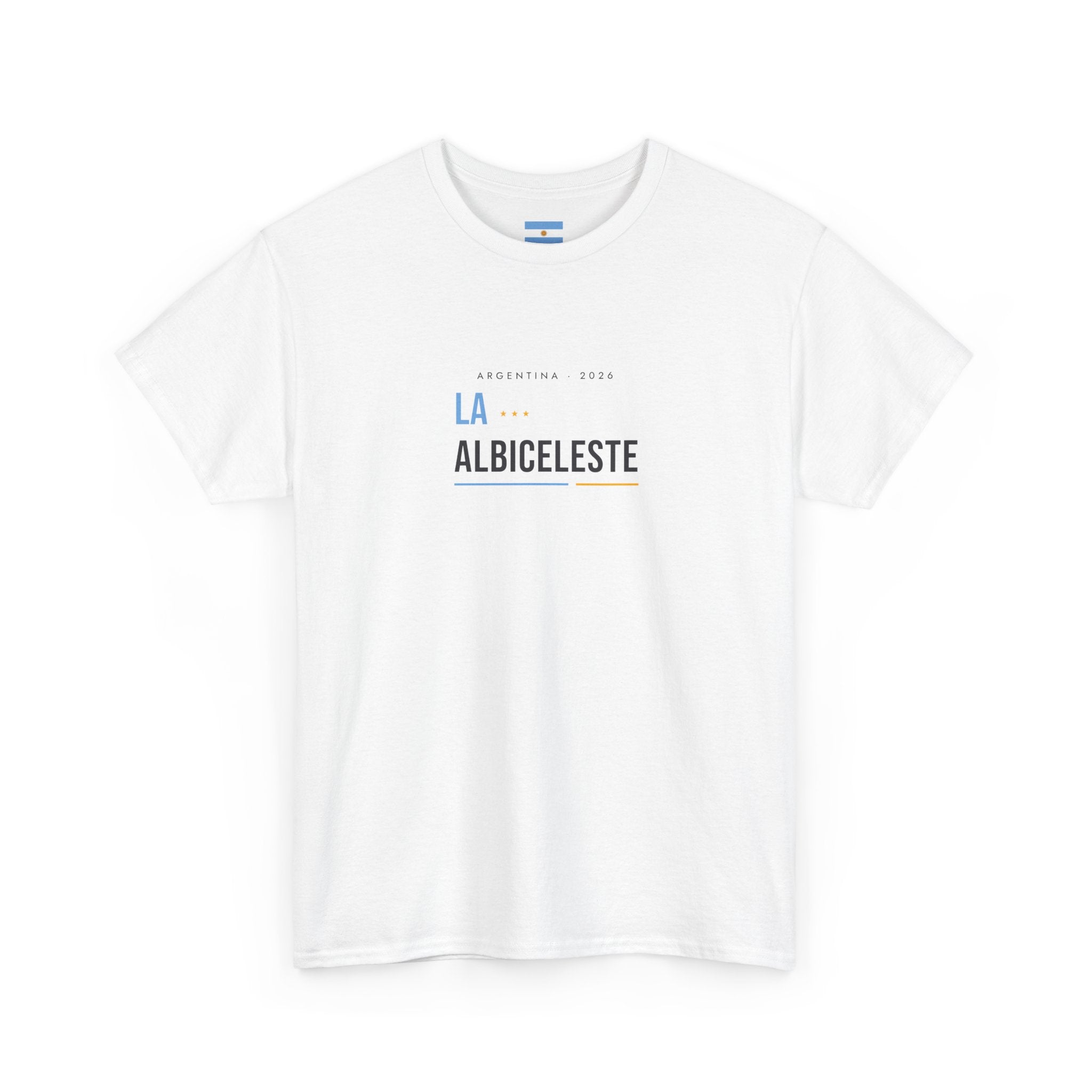 T-Shirt — "La Albiceleste" Minimalist Football Fan Tee
