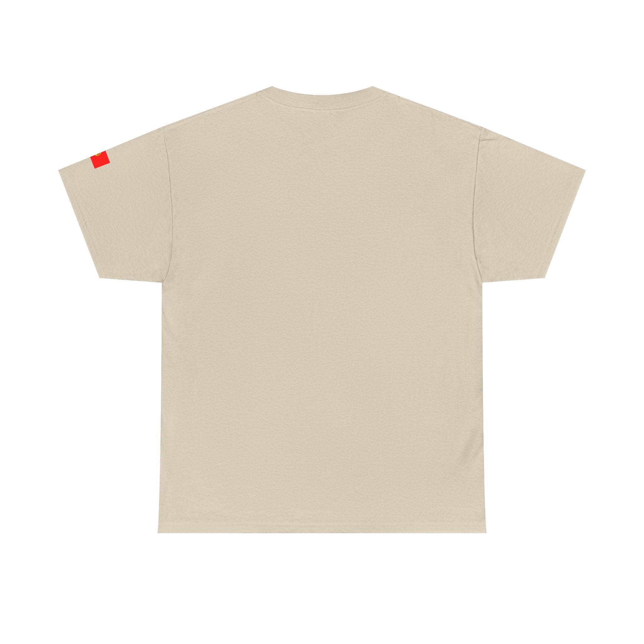 Portugal Minimalist Tee — 'PORTUGAL' Centered Text White Cotton Shirt