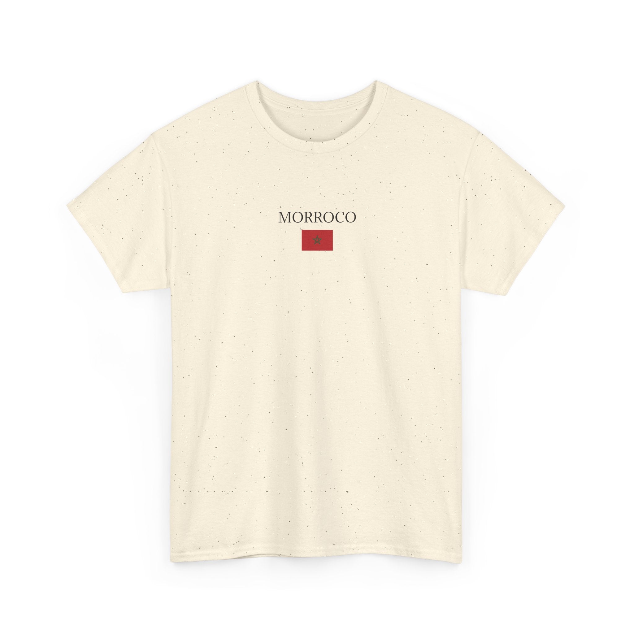 Morocco Flag T-Shirt – Minimal Moroccan Travel Tee