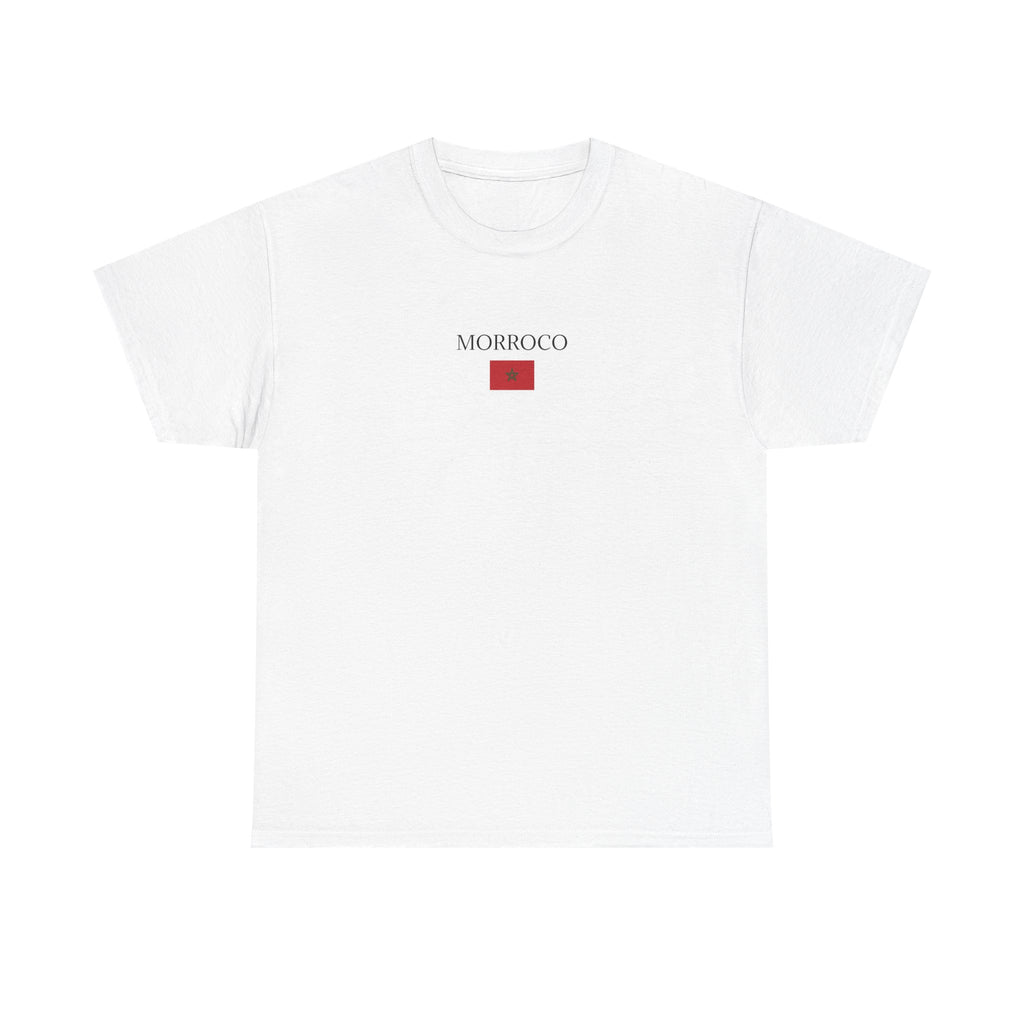 Morocco Flag T-Shirt – Minimal Moroccan Travel Tee