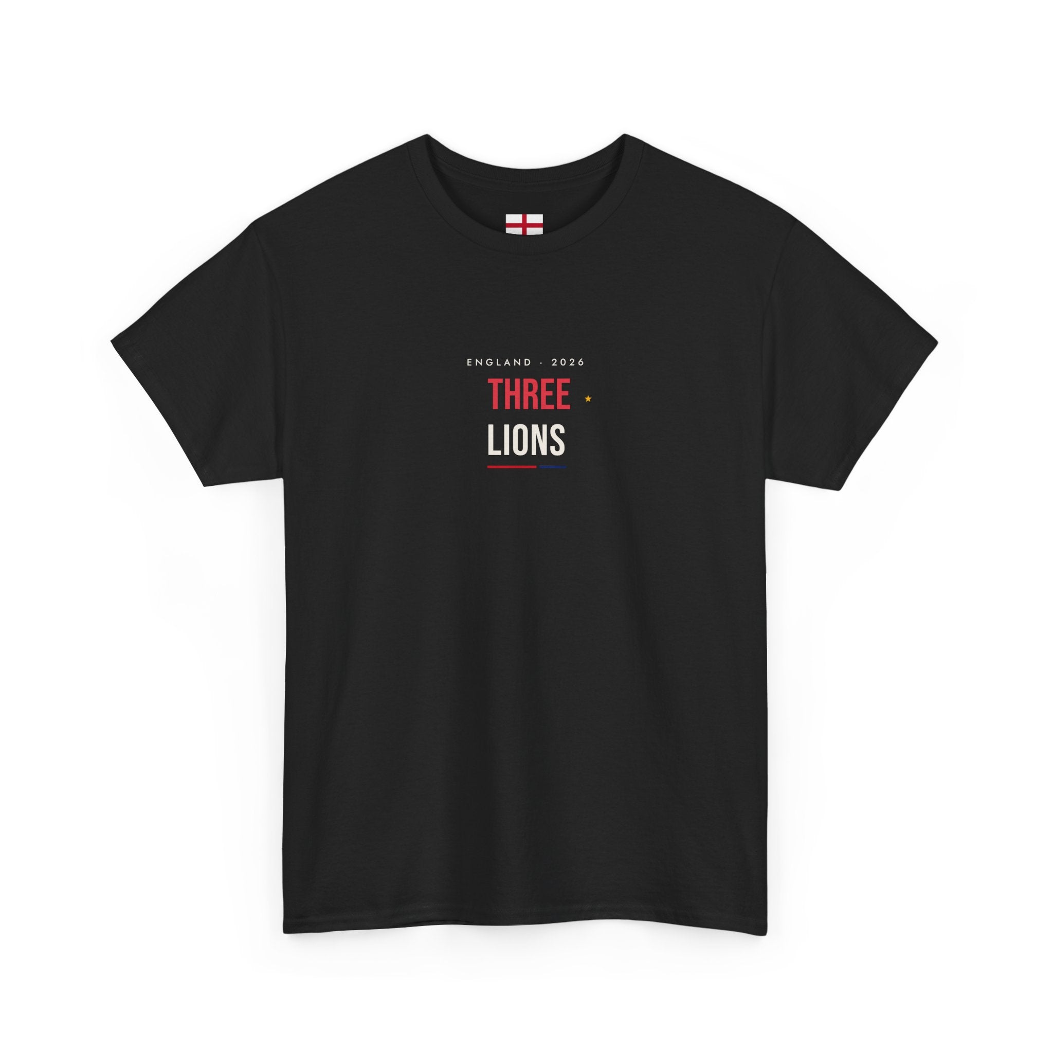 England Soccer T-Shirt — Three Lions Minimalist Football Fan Tee