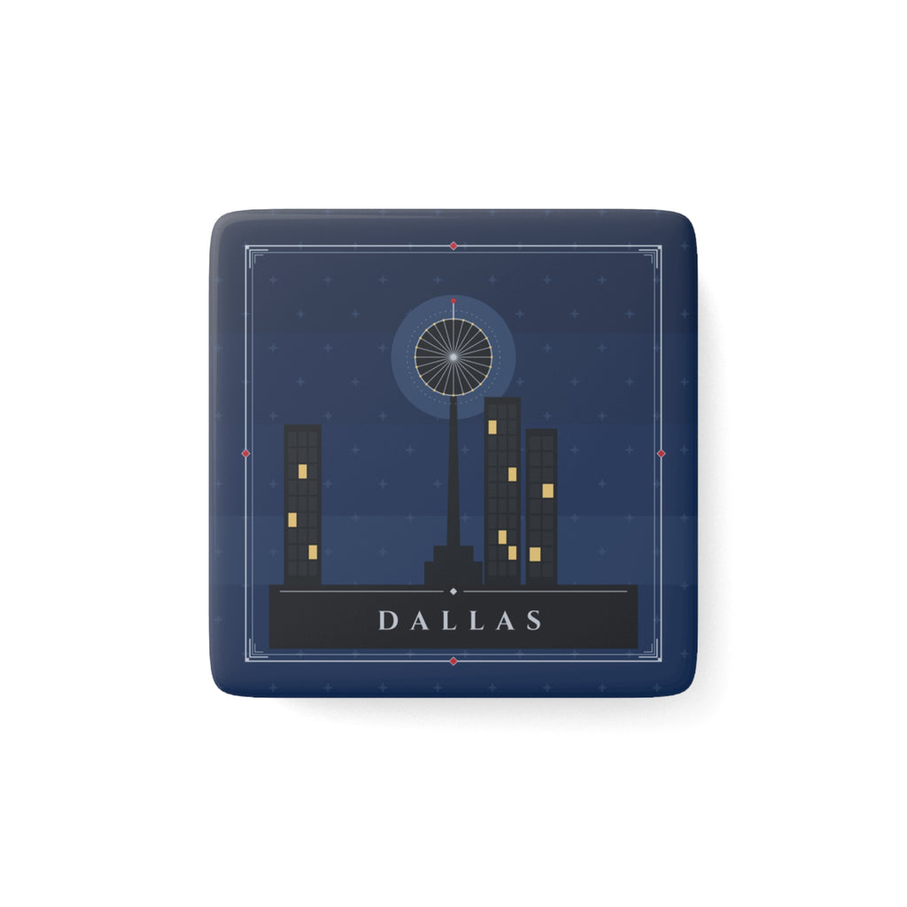 Dallas Art Deco Porcelain Magnet