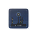 Dallas Art Deco Porcelain Magnet