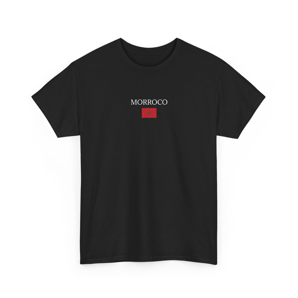 Morocco Flag T-Shirt – Minimal Moroccan Travel Tee