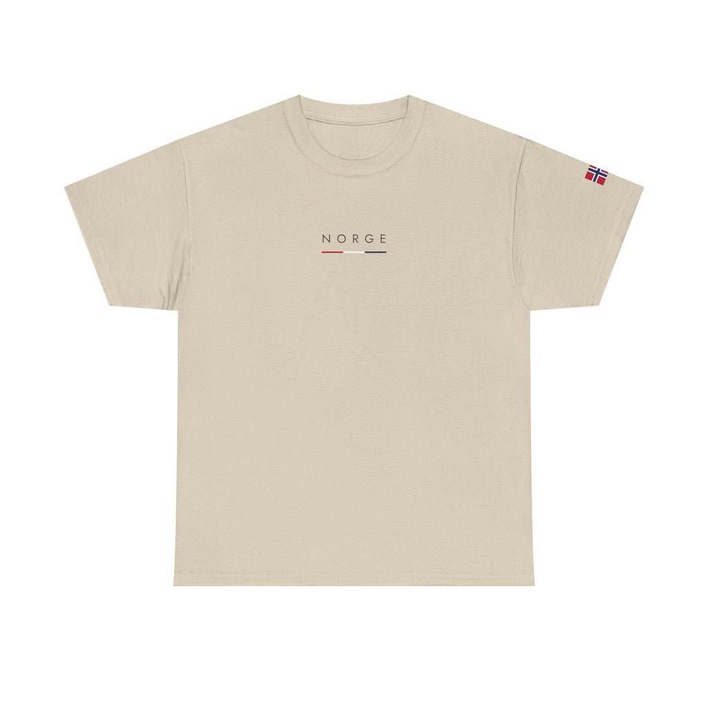 Norge Minimalist Tee — Scandinavian Norway Flag T-Shirt
