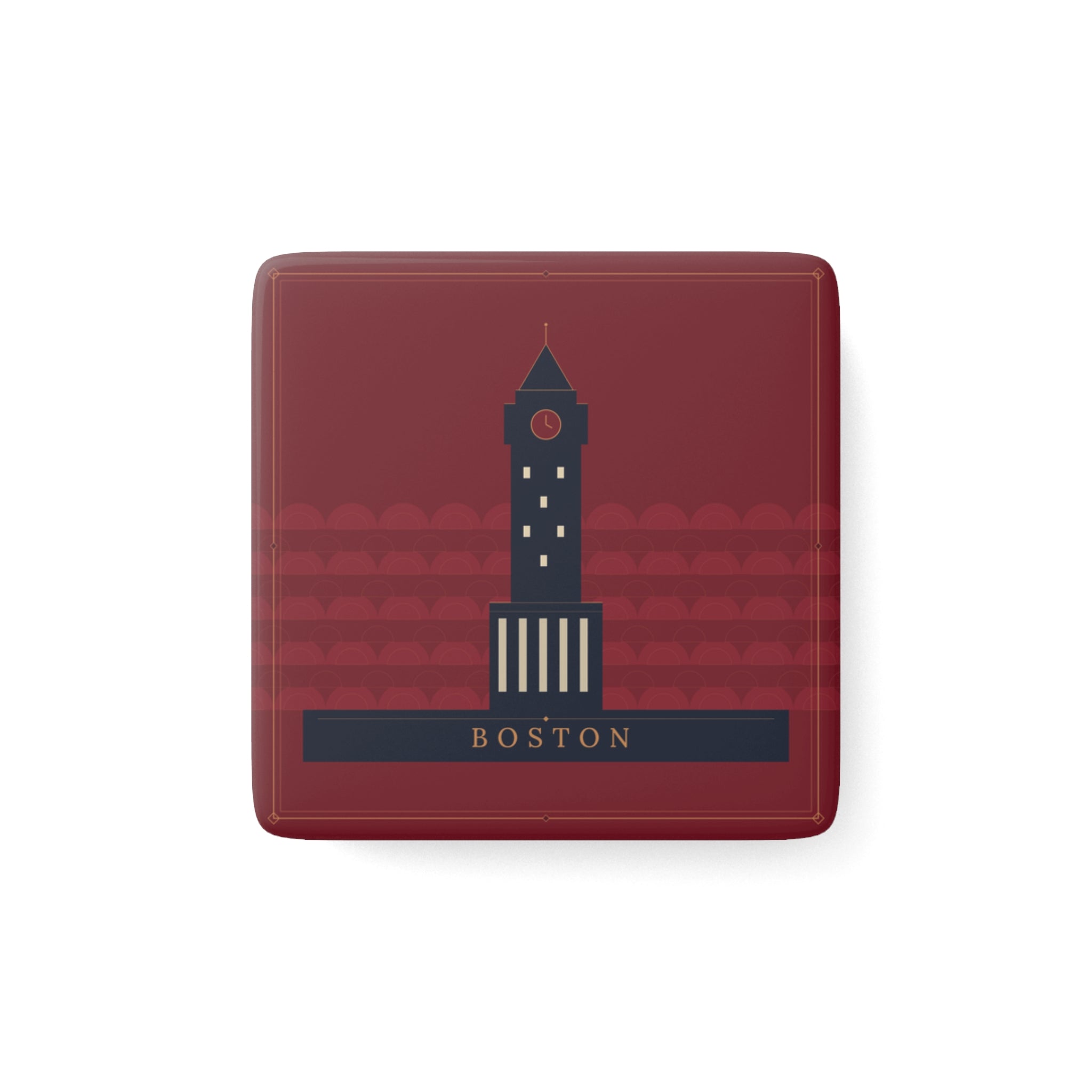 Boston Art Deco Porcelain Magnet