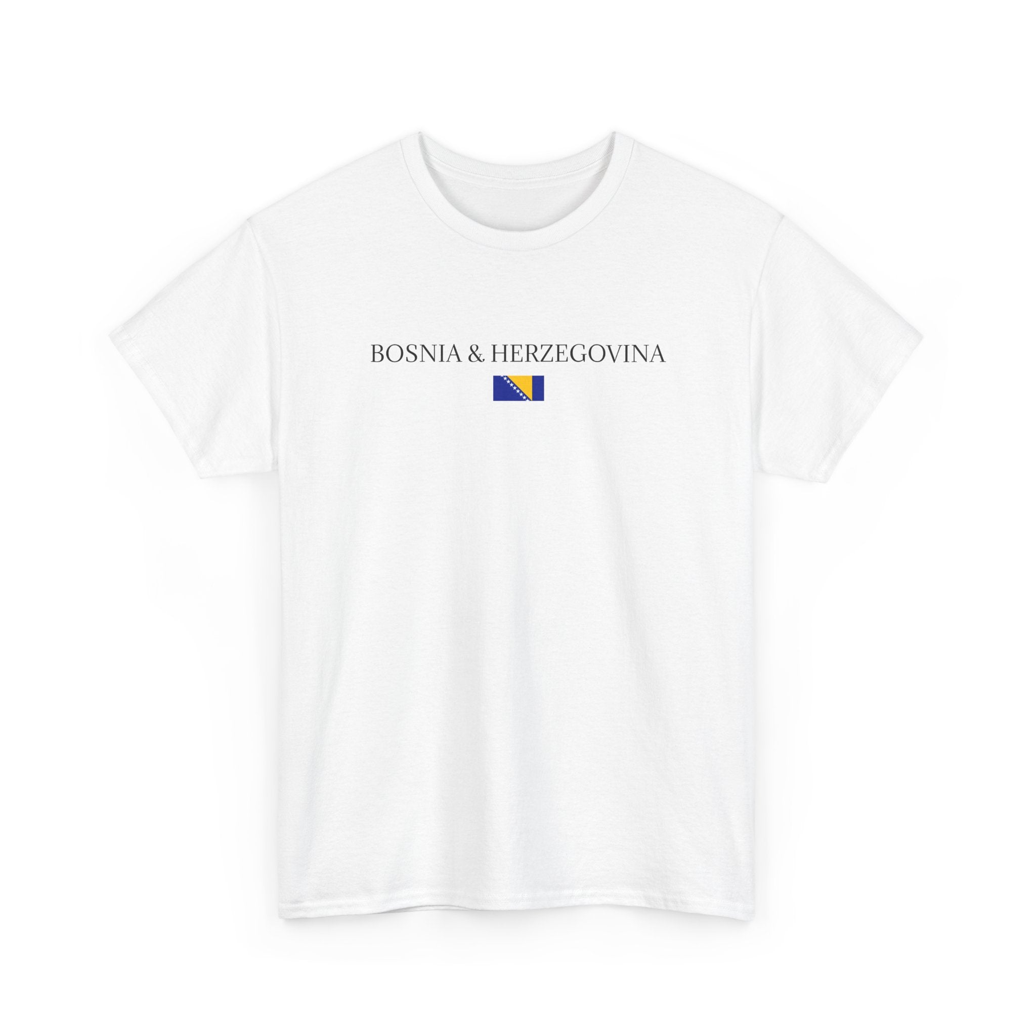 Bosnia & Herzegovina Flag T-Shirt — Minimal National Pride Tee