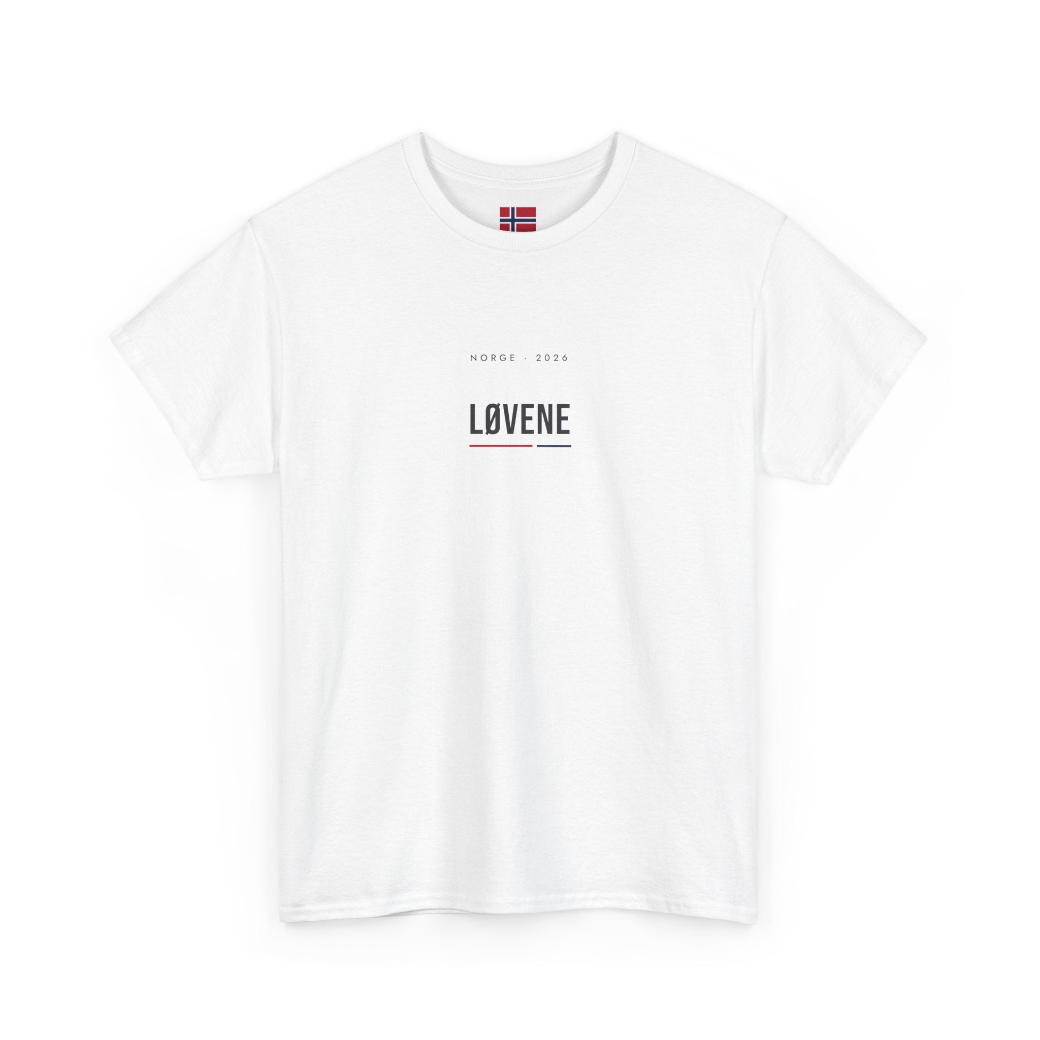 Minimalist 'Lovene' Graphic Tee —Norway Typography T-Shirt
