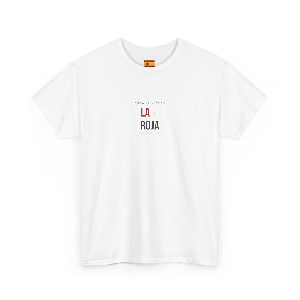 La Roja Minimalist Tee — Small Center Chest Soccer Spain Graphic T‑Shirt