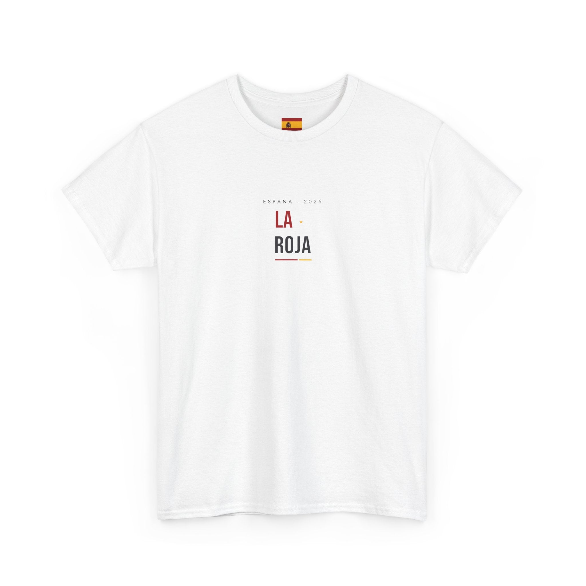La Roja Minimalist Tee — Small Center Chest Soccer Spain Graphic T‑Shirt