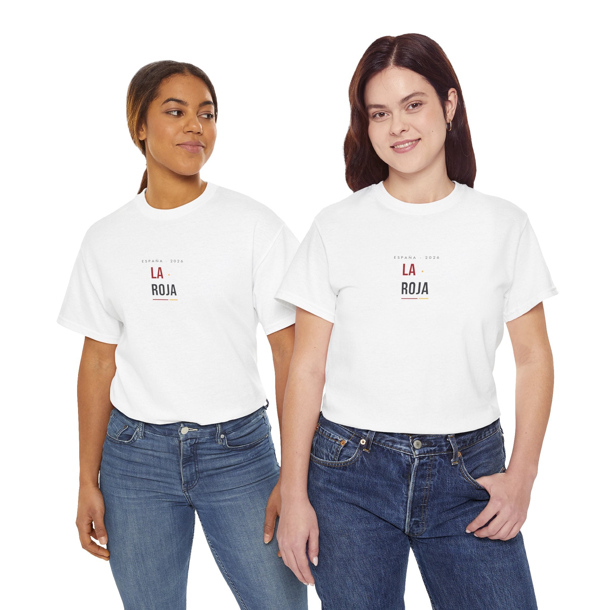 La Roja Minimalist Tee — Small Center Chest Soccer Spain Graphic T‑Shirt
