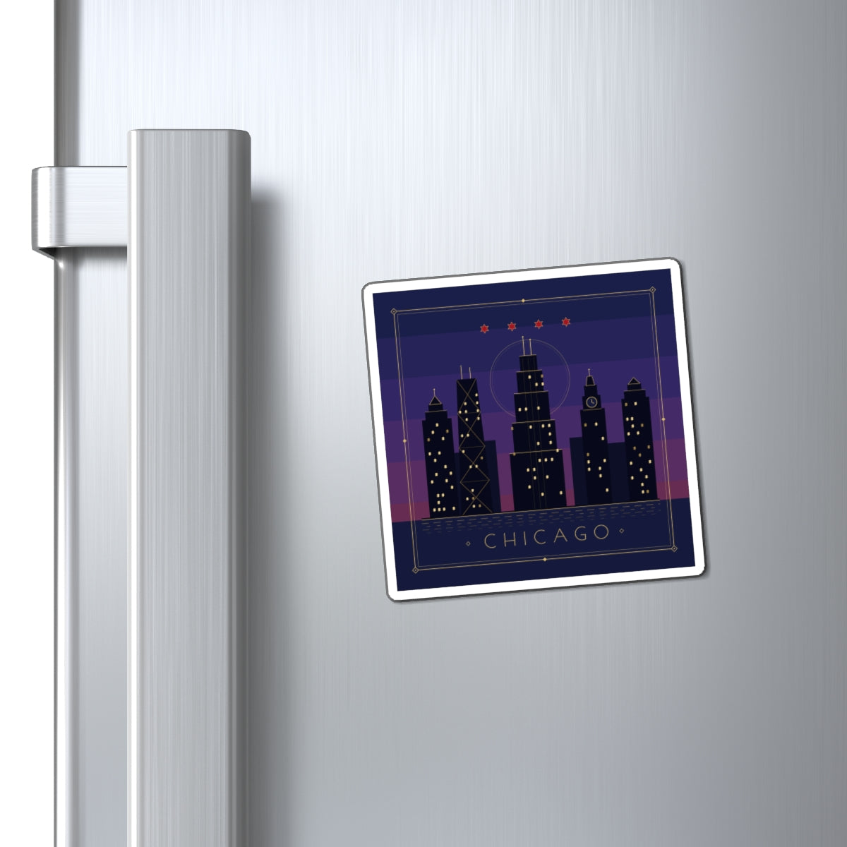 Chicago Art Deco Fridge Magnet