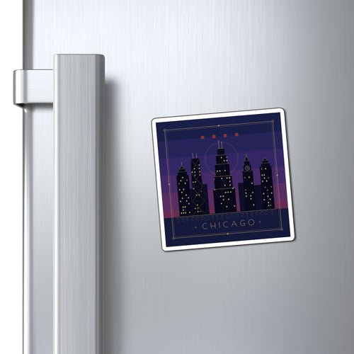 Chicago Art Deco Fridge Magnet
