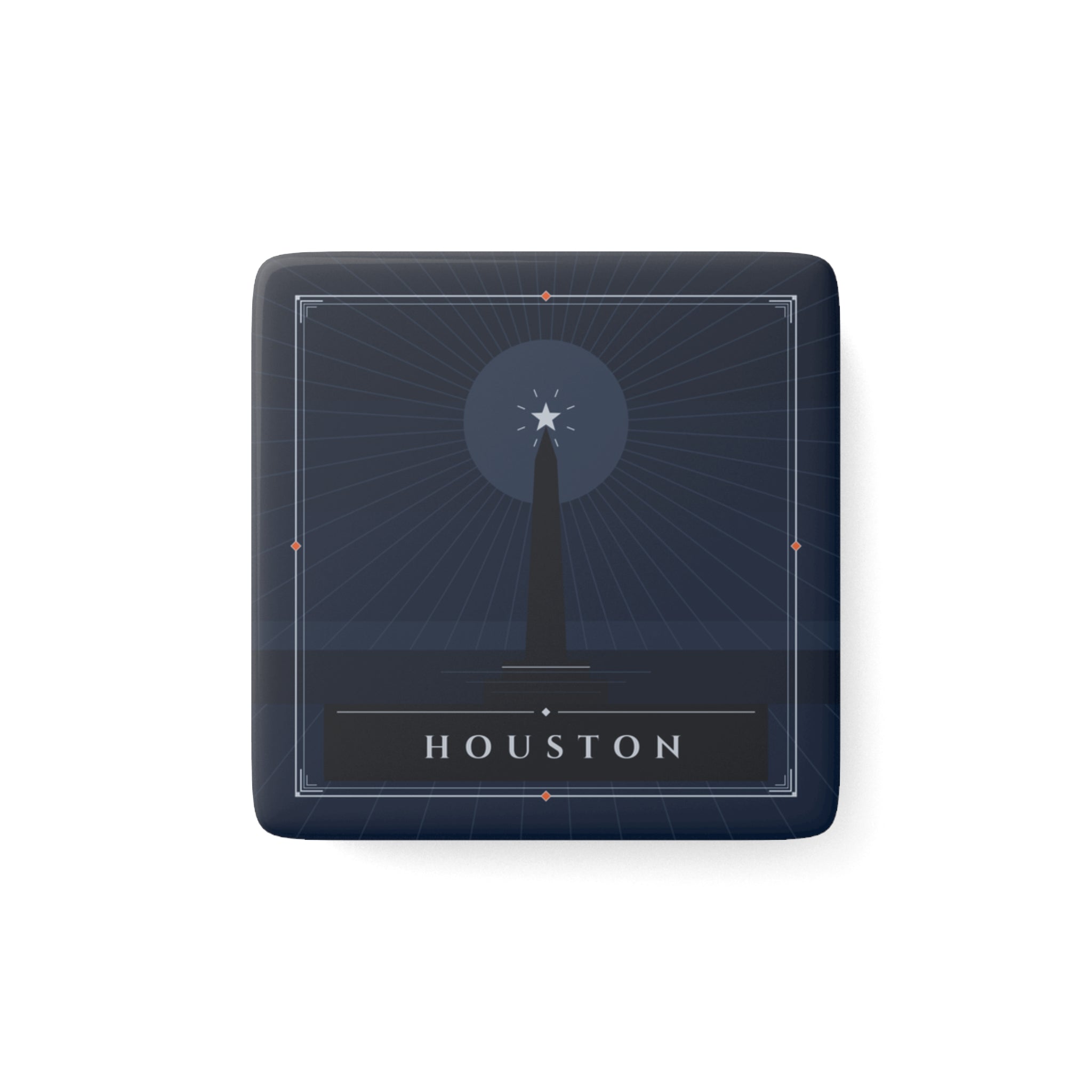 Houston Art Deco Porcelain Magnet