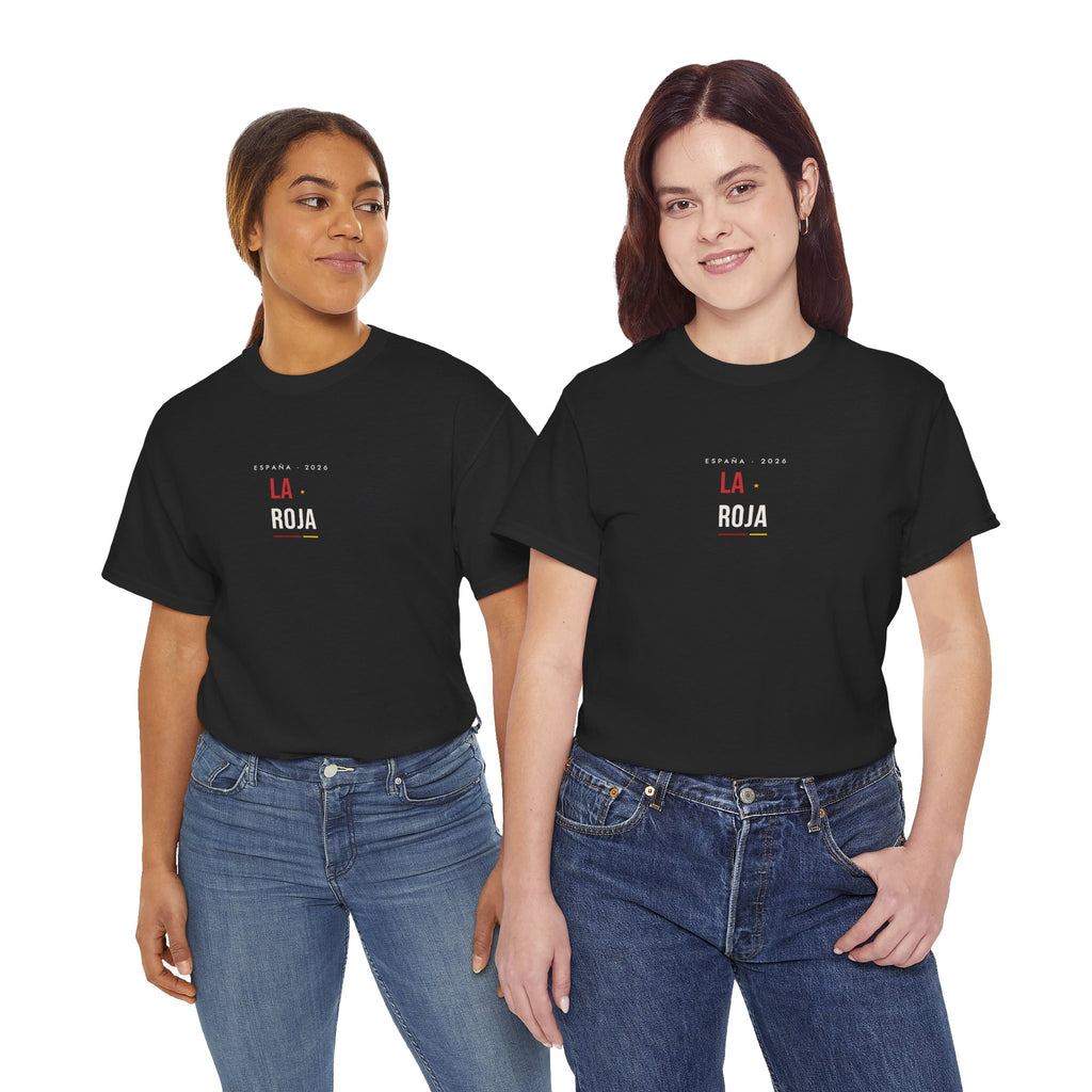 La Roja Minimalist Tee — Small Center Chest Soccer Spain Graphic T‑Shirt