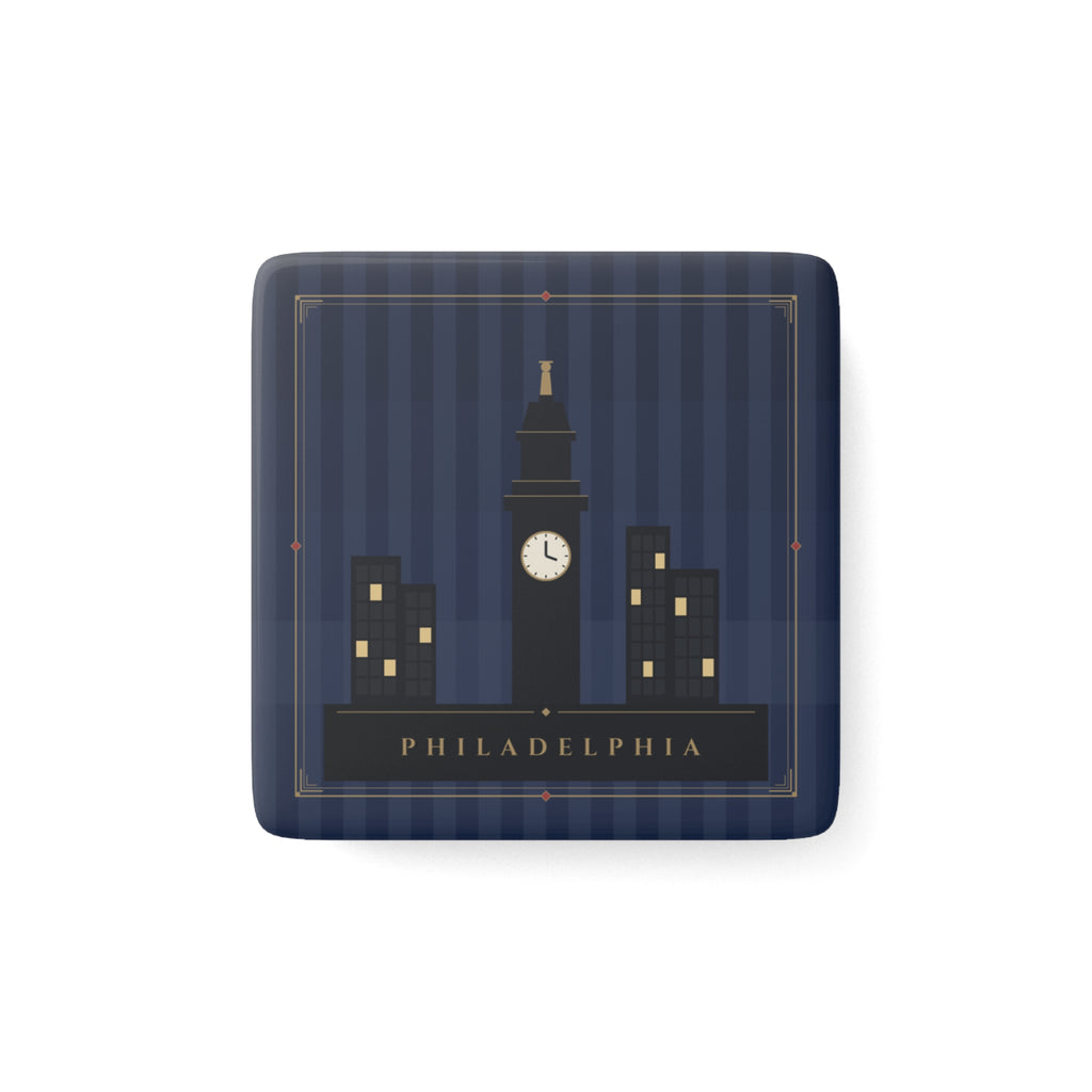 Philadelphia Art Deco Porcelain Magnet