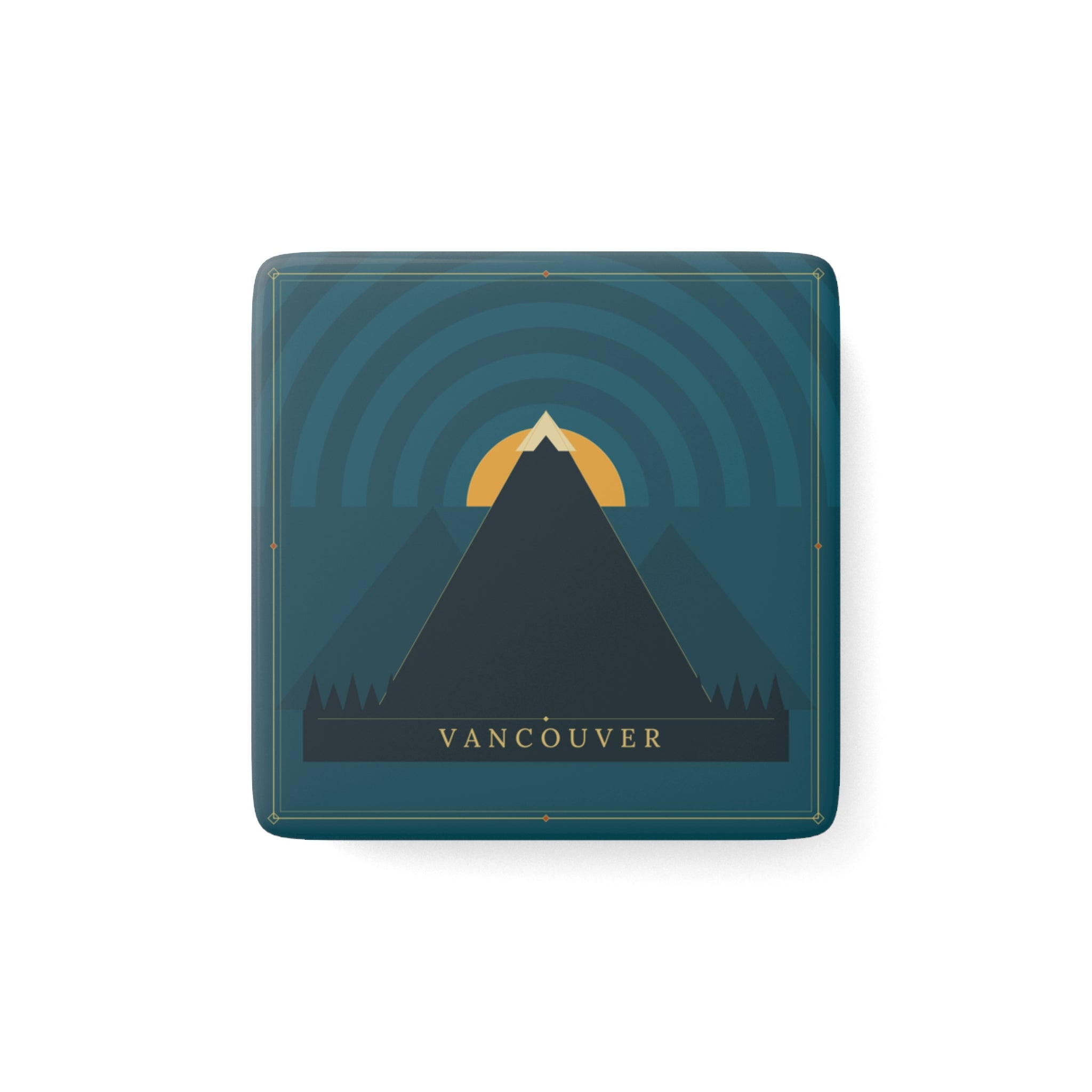 Vancouver Art Deco Porcelain Magnet