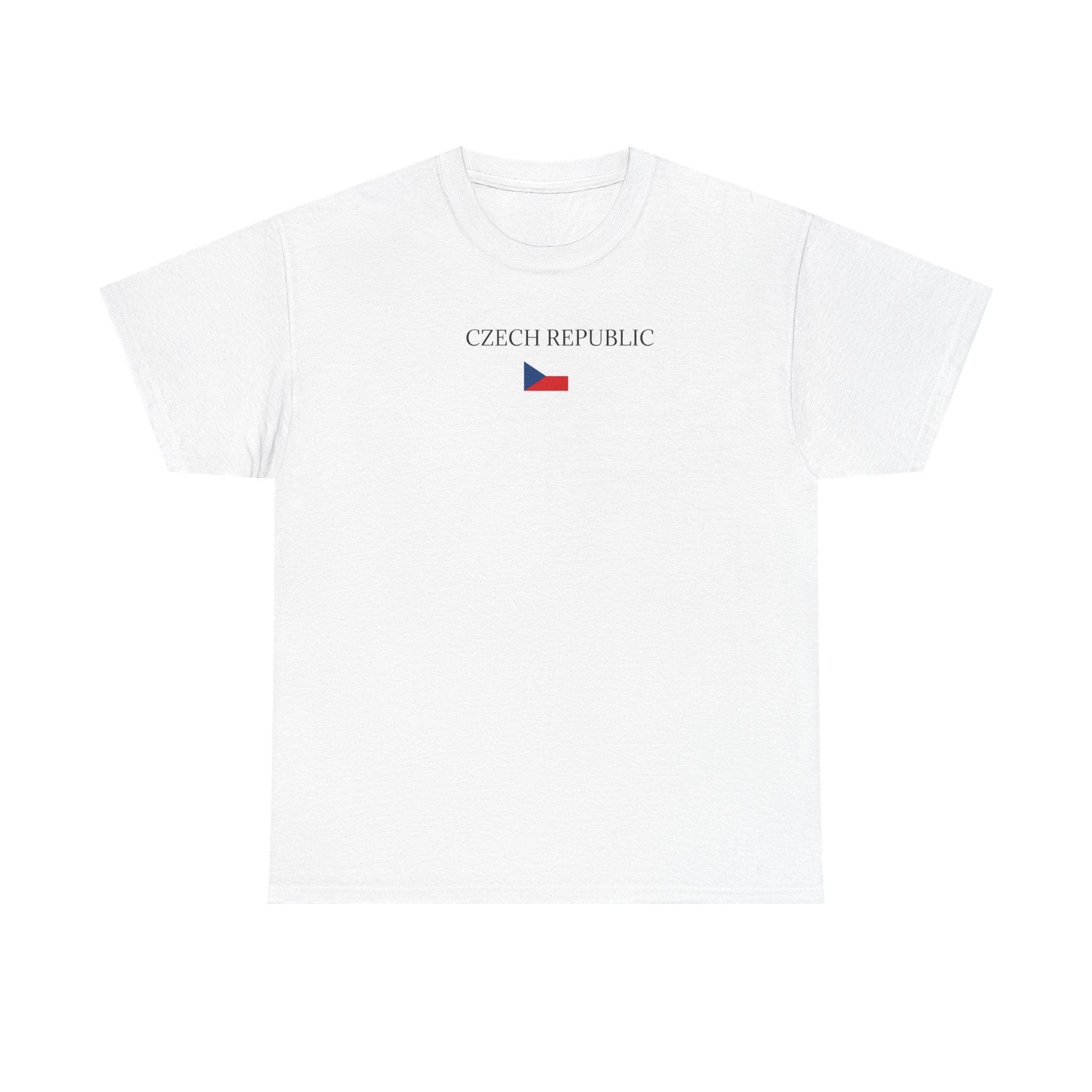 Czech Republic Flag T-Shirt — Minimal Czech Pride Tee