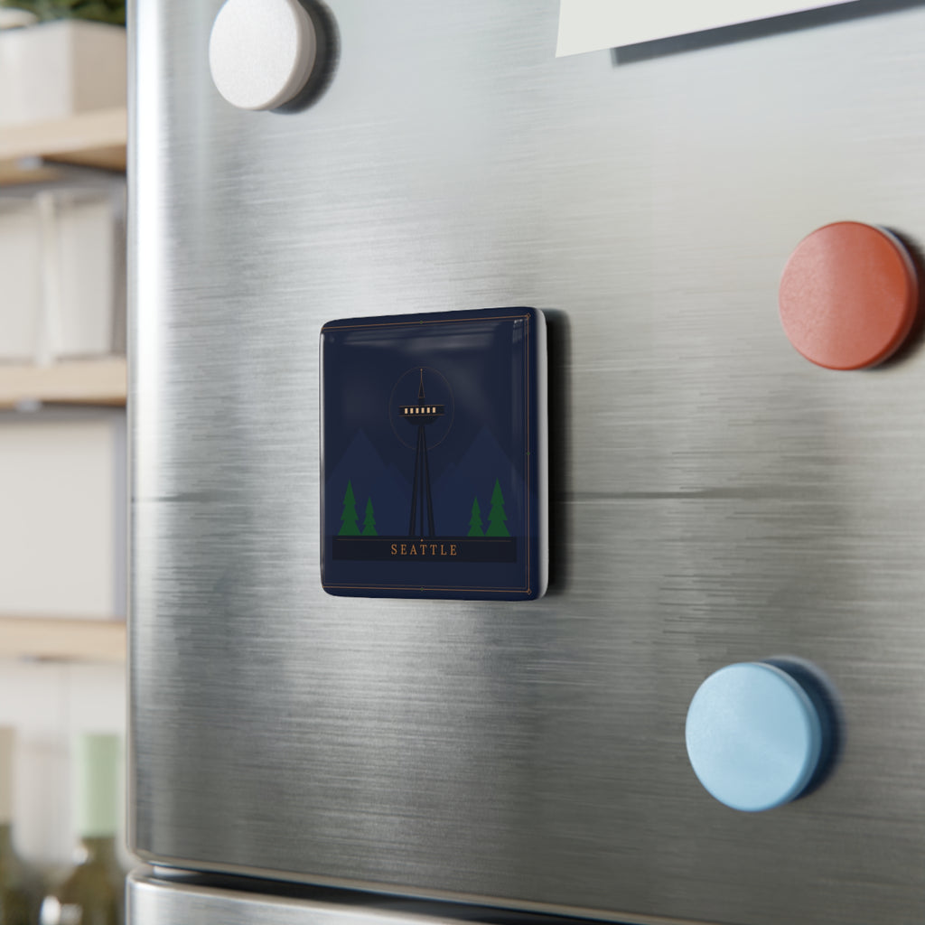 Seattle Art Deco Porcelain Magnet