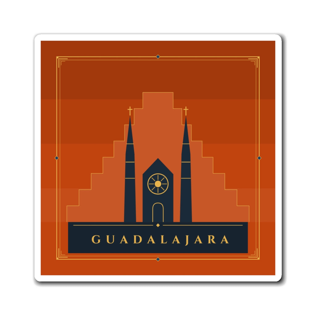 Guadalajara Art Deco Fridge Magnet