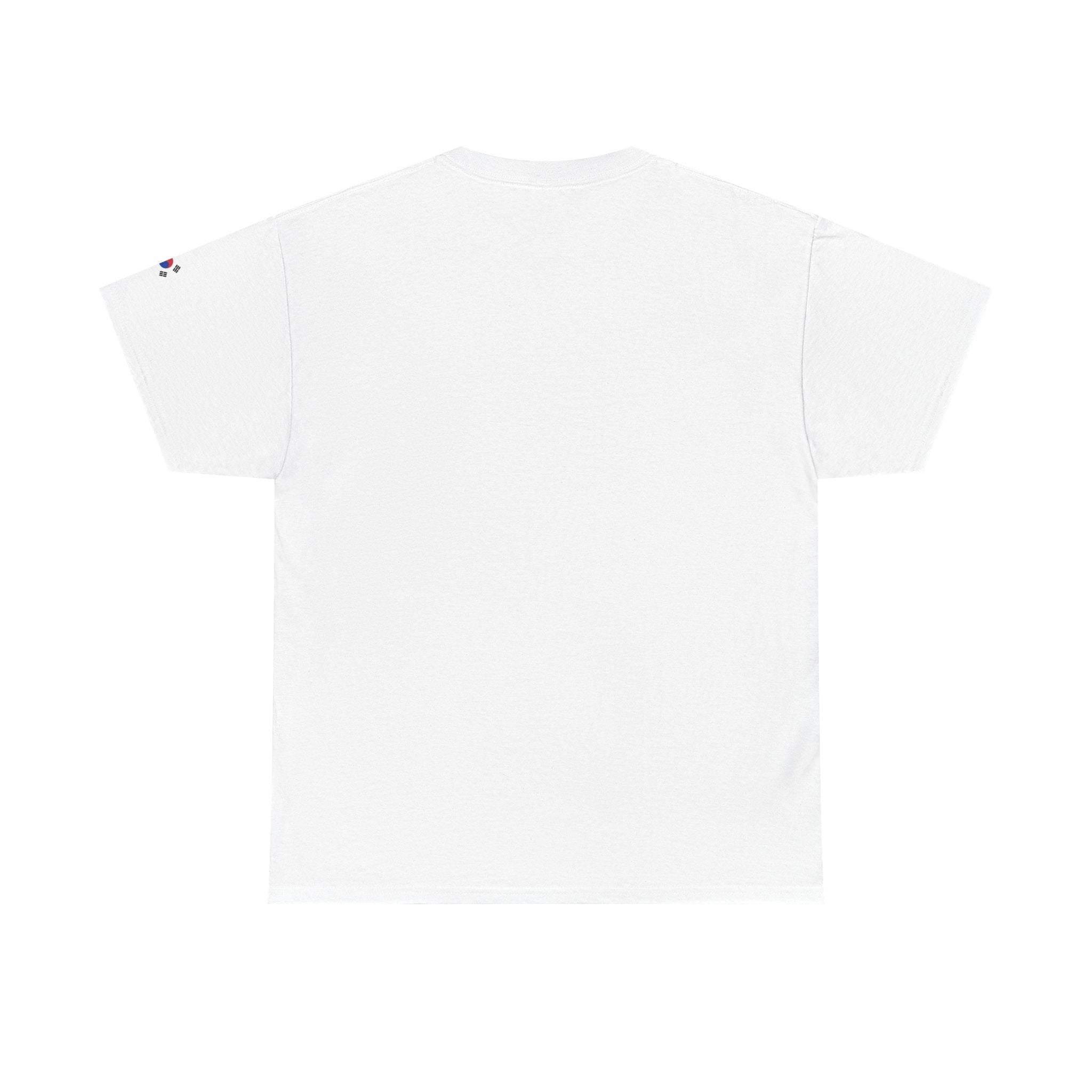 South Korea Minimalist Tee — Small Korean Flag & "South Korea" Text
