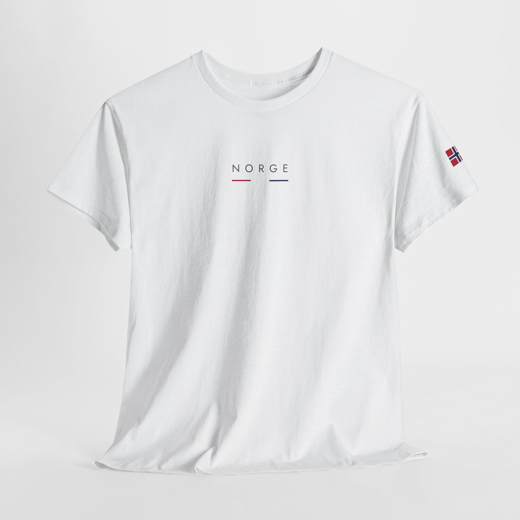 Norge Minimalist Tee — Scandinavian Norway Flag T-Shirt