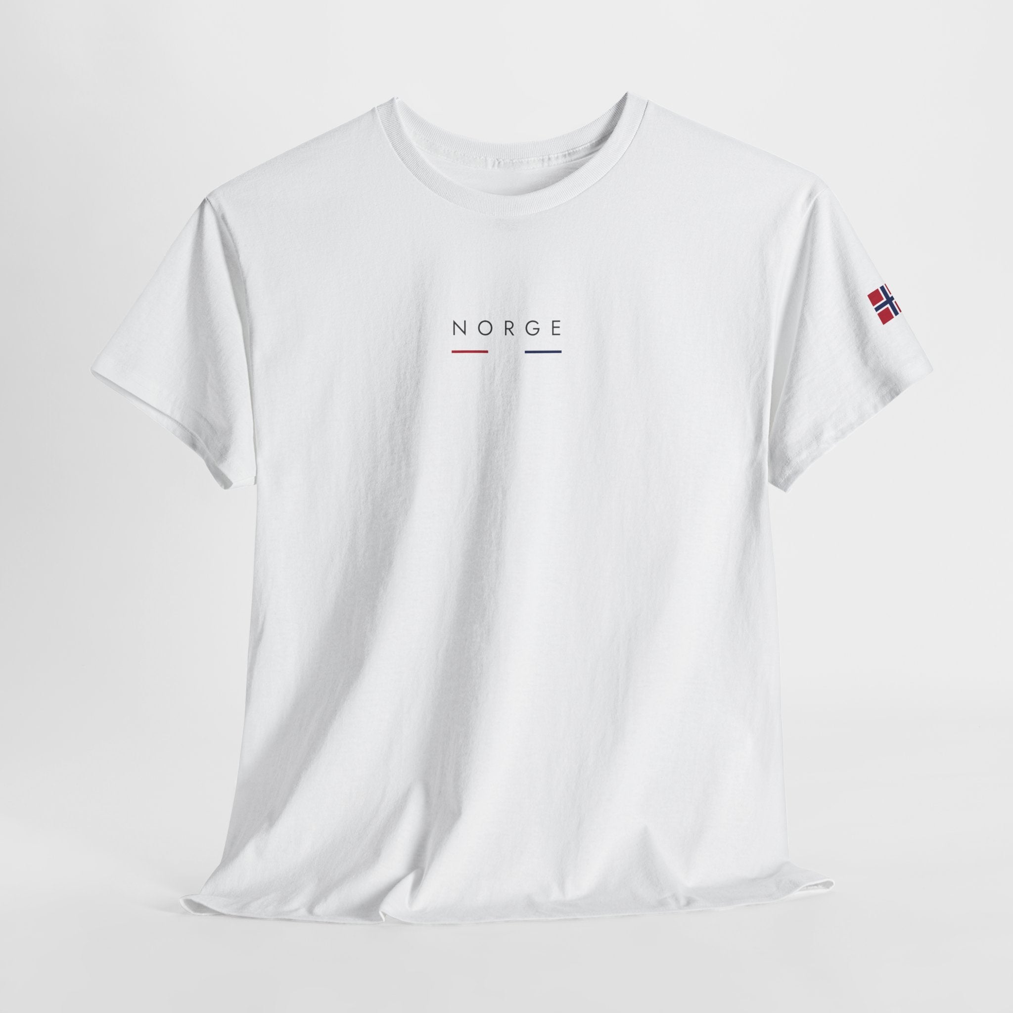 Norge Minimalist Tee — Scandinavian Norway Flag T-Shirt