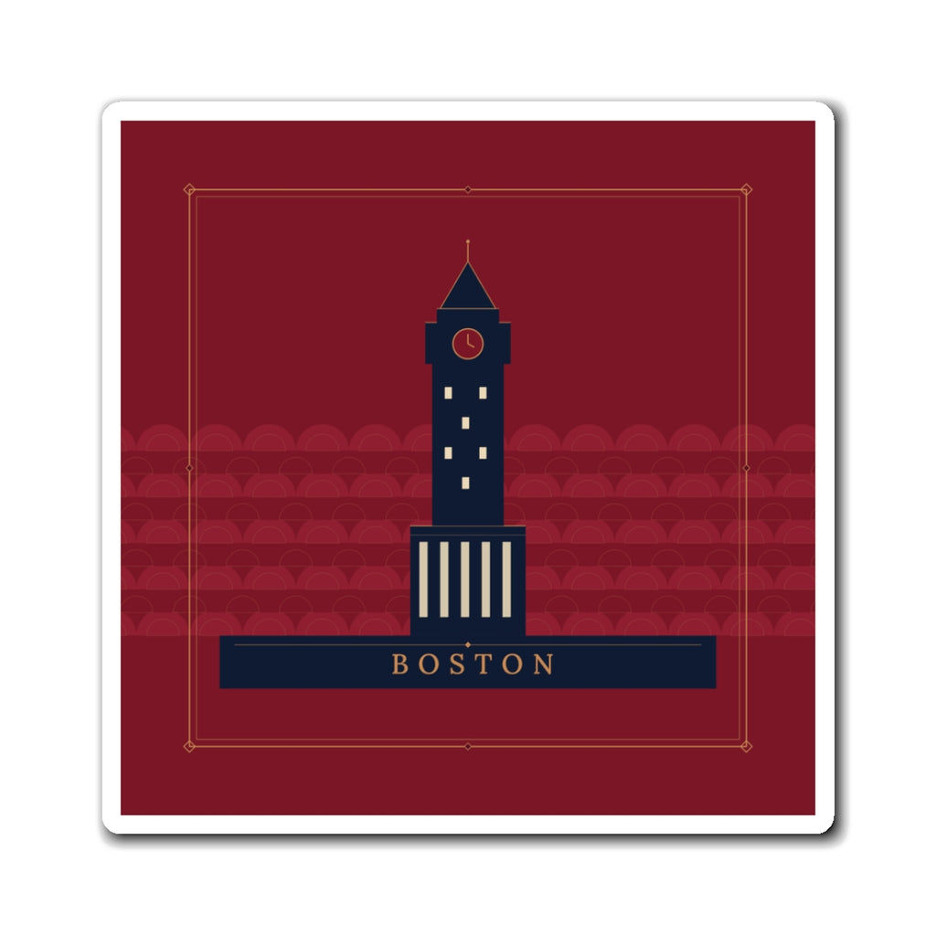 Boston Art Deco Fridge Magnet