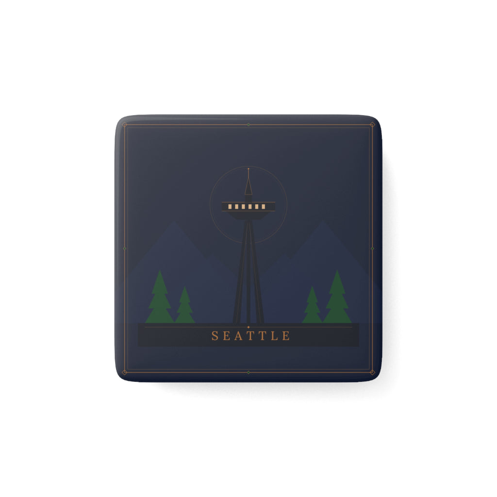 Seattle Art Deco Porcelain Magnet