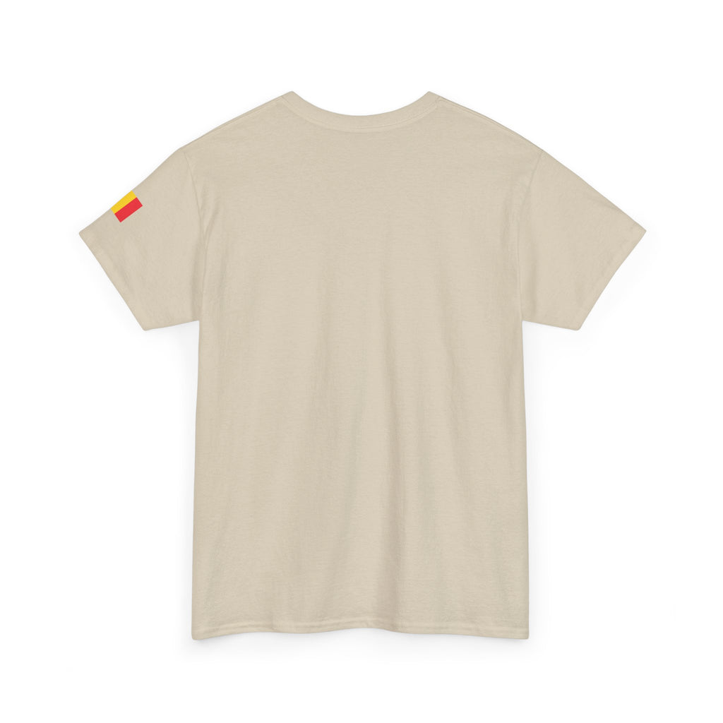 Belgium Minimalist Tee — Small Text Flag Accent