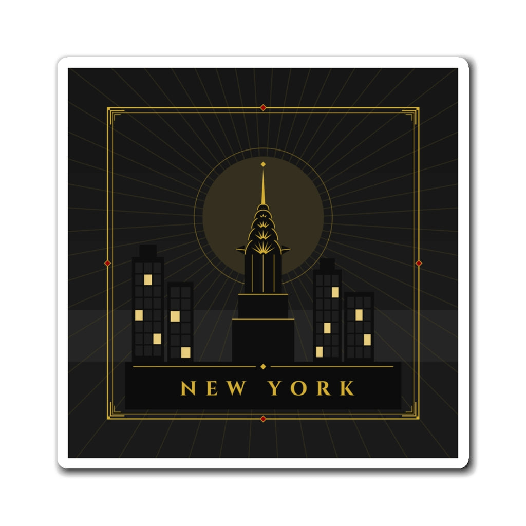 New York Art Deco Fridge Magnet