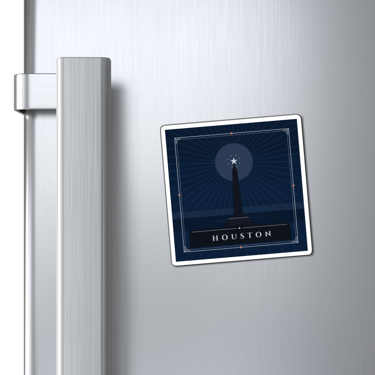 Houston Art Deco Fridge Magnet