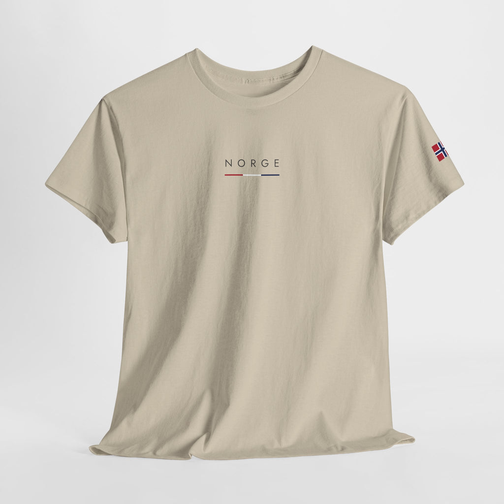 Norge Minimalist Tee — Scandinavian Norway Flag T-Shirt