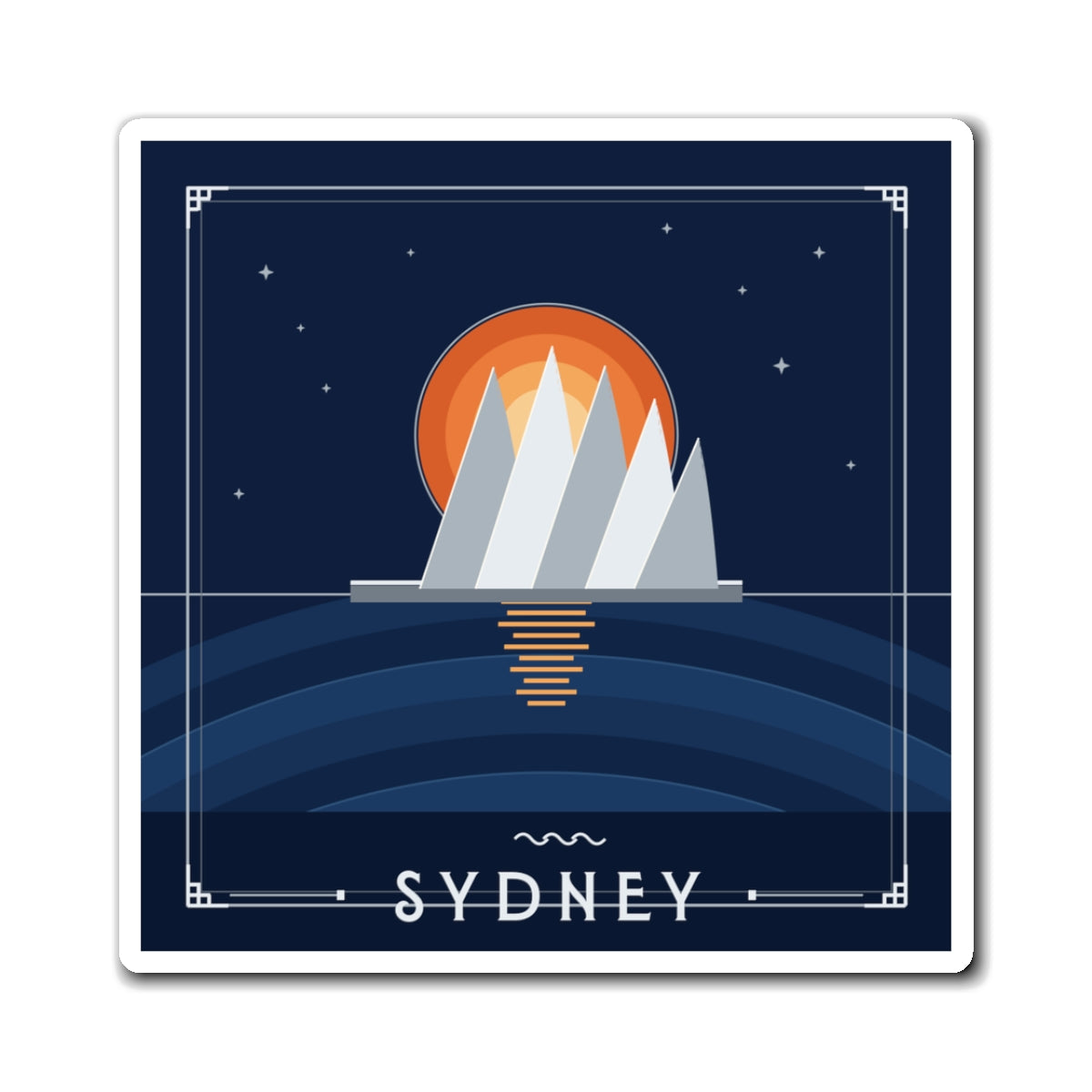 Sydney Art Deco Fridge Magnet