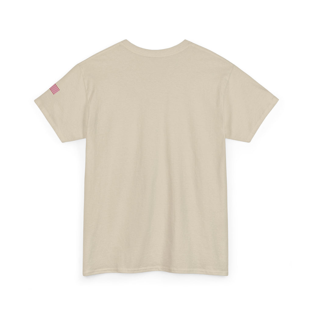 USA Minimalist Graphic Tee — Small Center Logo Cotton T-Shirt