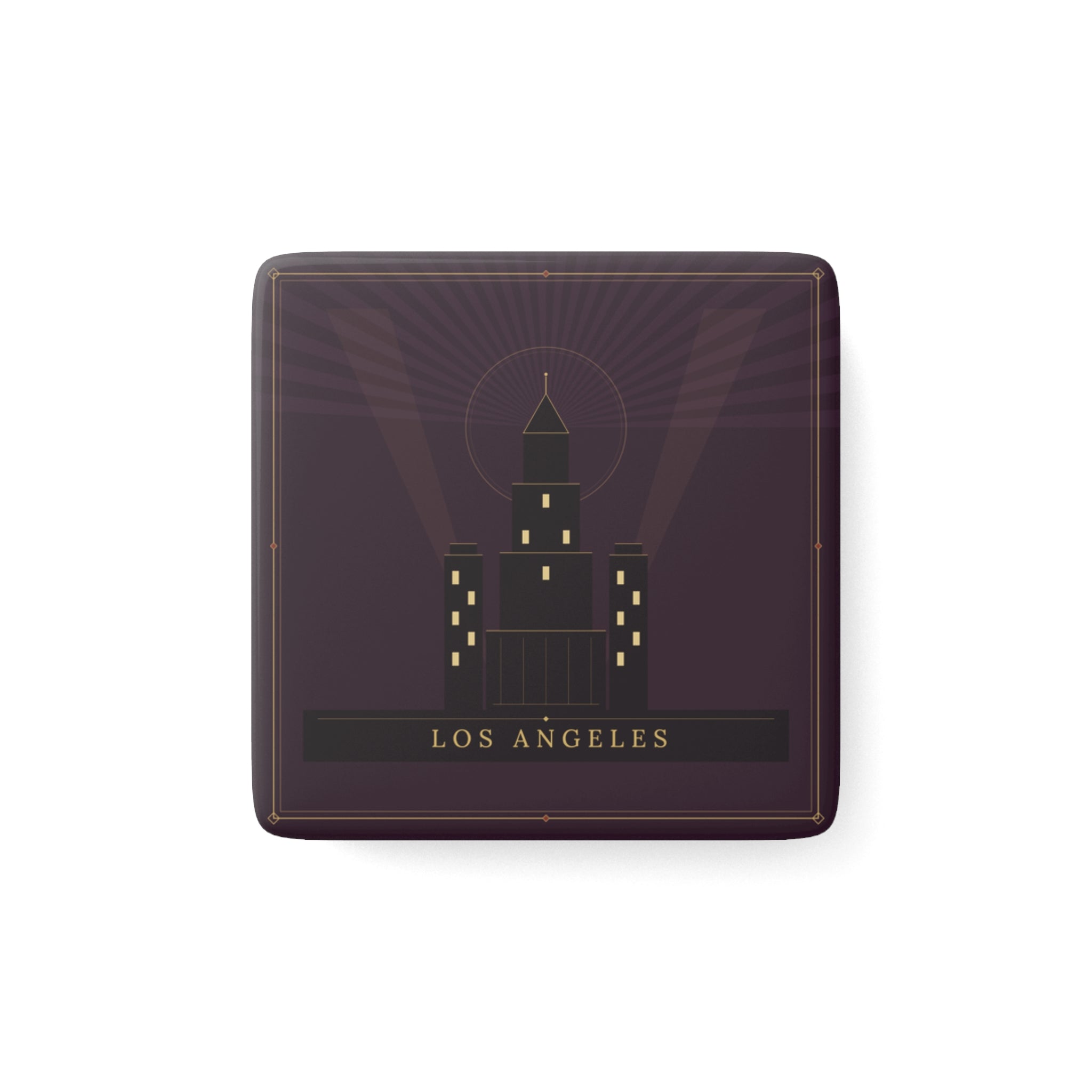 Los Angeles Art Deco Porcelain Magnet
