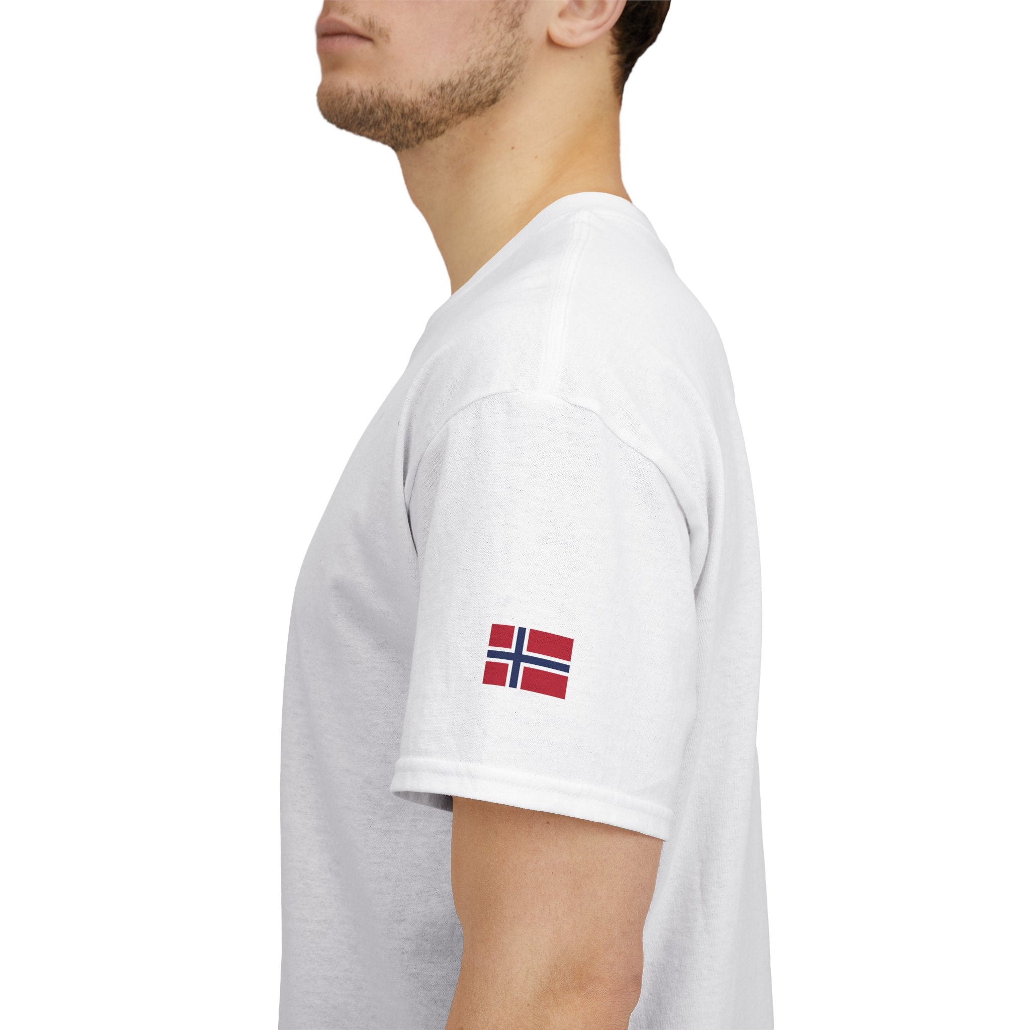 Norge Minimalist Tee — Scandinavian Norway Flag T-Shirt
