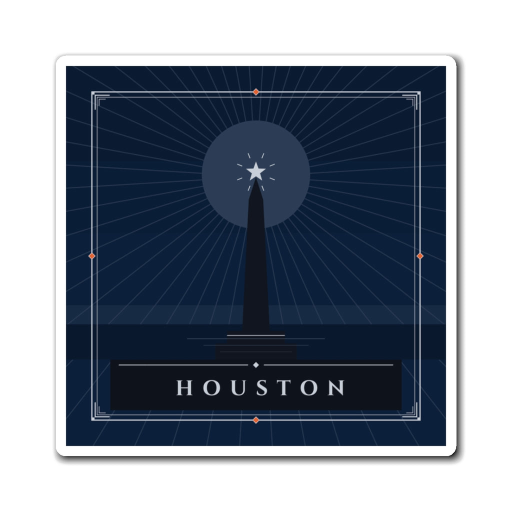 Houston Art Deco Fridge Magnet