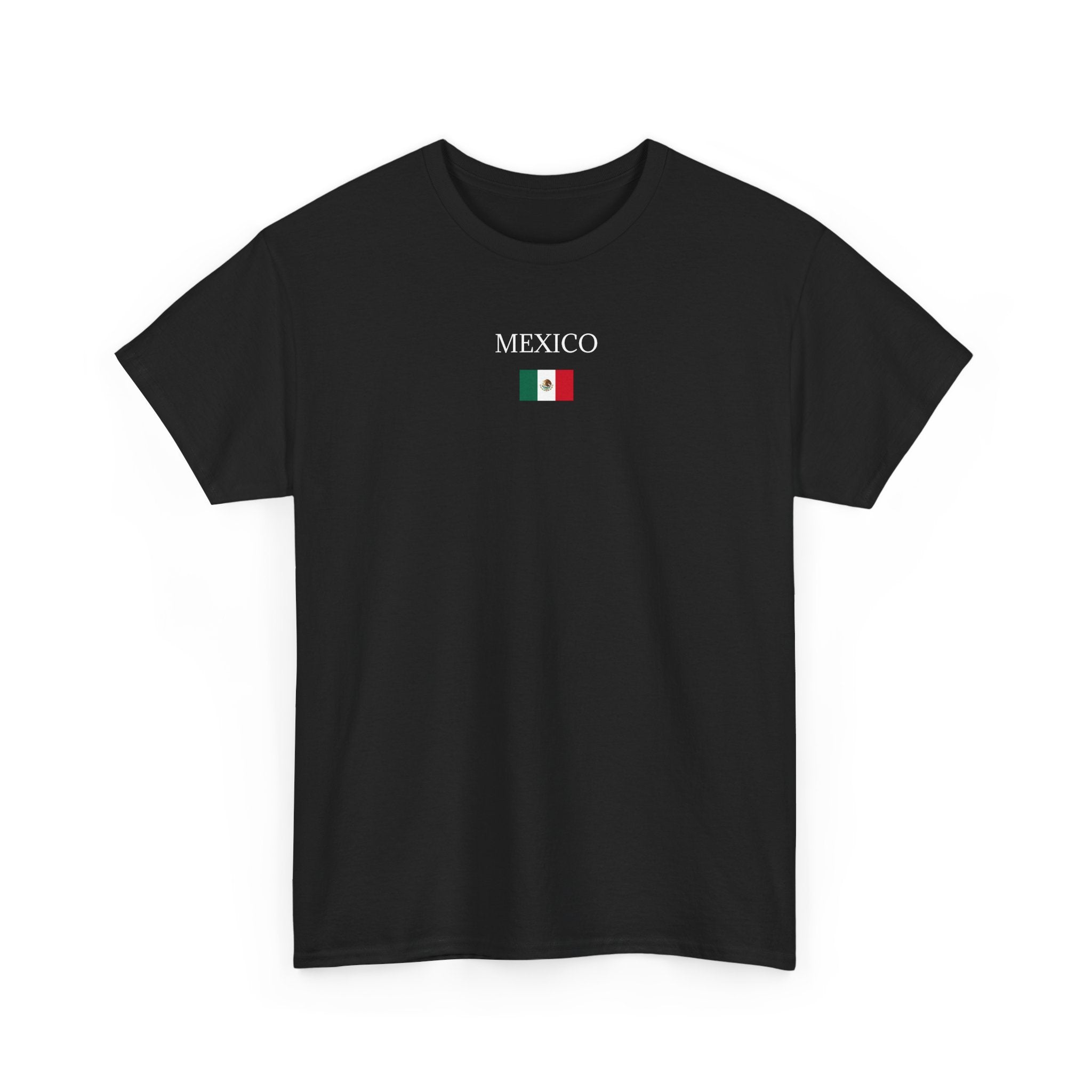 Mexico Flag T‑Shirt — Minimalist Mexico Tee with Small Flag